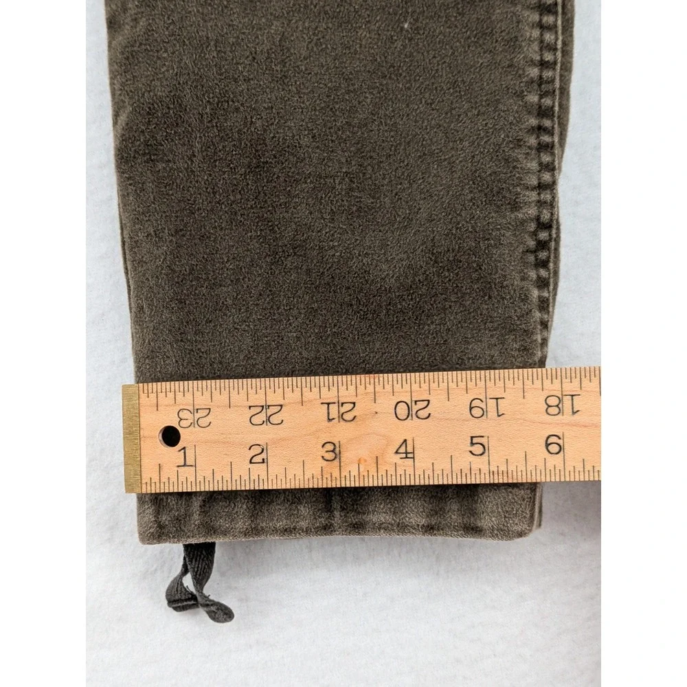 Banana Republic Traveler Cargo Pants 32L Brown Suede Feel Adjustable Utility